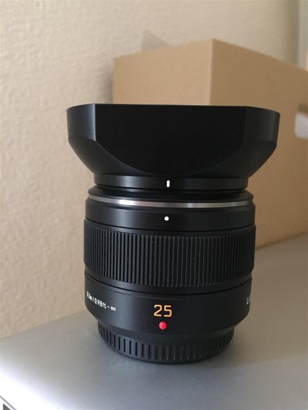 25mmf1.7のフードは使えますか？』 パナソニック LEICA DG