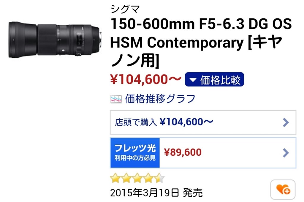 シグマ150 600mmについて教えてくださいm M シグマ 150 600mm F5 6 3 Dg Os Hsm Contemporary キヤノン用 のクチコミ掲示板 価格 Com