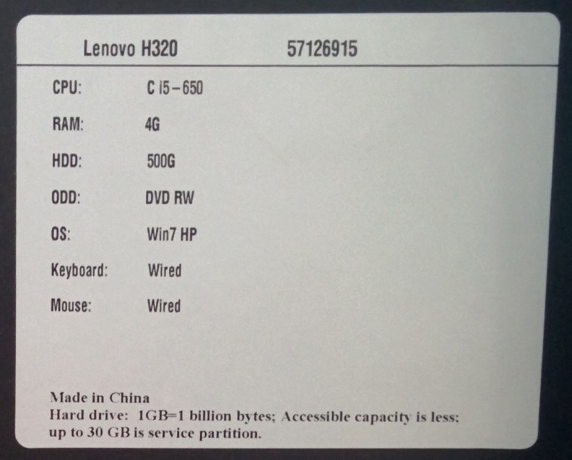 Lenovo H320 メモリ増設(4GB⇒8GB)が上手く出来ません！』 Lenovo Lenovo H320 76981KJ のクチコミ掲示板 -  価格.com