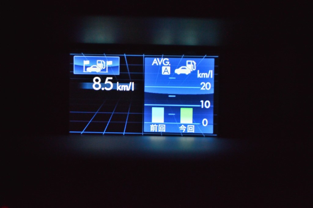 スバルインプレッサインフォメーション時計気温燃費GP GJ USDM