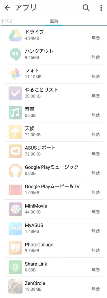 削除してもよいアプリを教えてください Asus Zenfone Go Simフリー のクチコミ掲示板 価格 Com