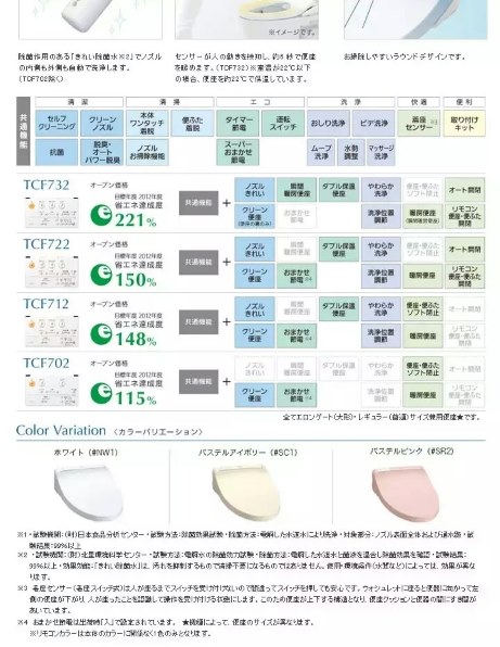 TOTO KMシリーズ TCF732C #SC1 [パステルアイボリー]投稿画像・動画 - 価格.com