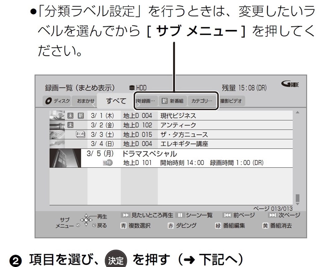Panasonic ブルーレイレコーダー DMR-BRW1010 説明書あり 説明書 パナソニック DMR-BRW1010 ブルーレイプレイヤー