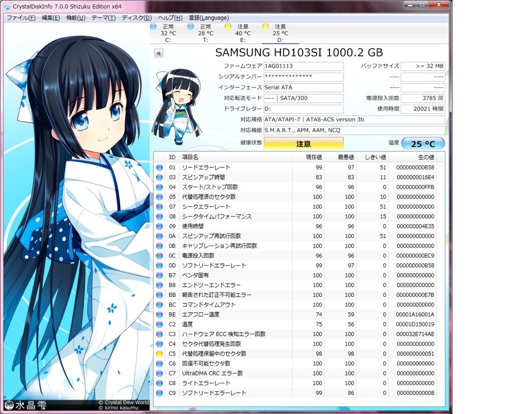 HDDの状態』 クチコミ掲示板 - 価格.com