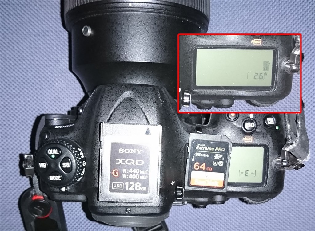 記録可能コマ数の表示について』 ニコン D500 ボディ のクチコミ掲示板