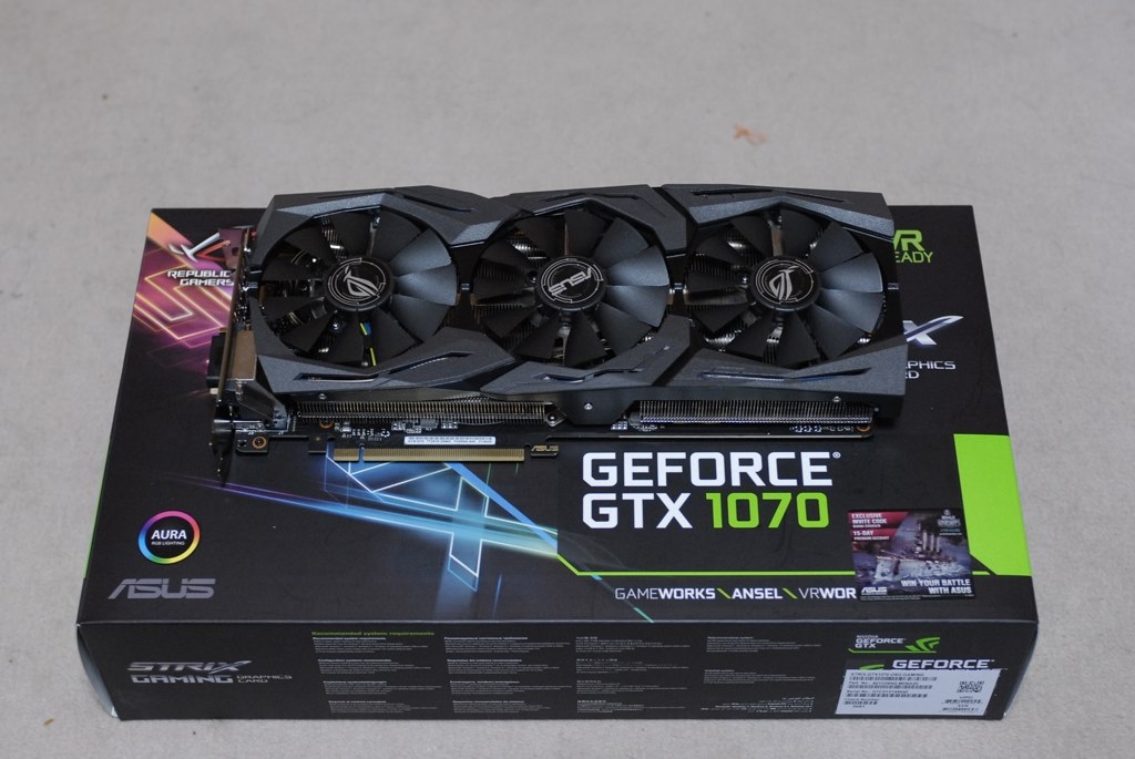 GTX1070脱ELSA、脱リファレンス』 ASUS ROG STRIX-GTX1070-O8G-GAMING