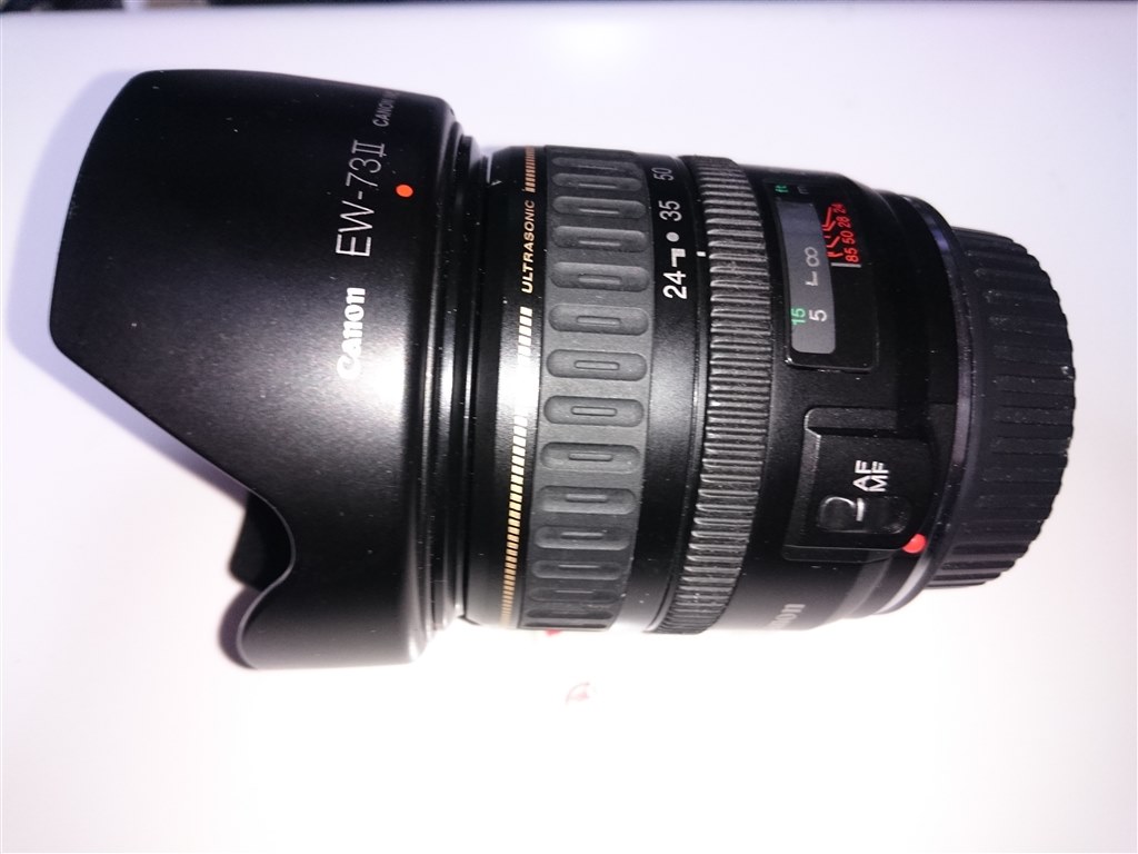 レンズフードの取り付け位置(向き)について』 CANON EF24-85mm レンズフードの取り付け位置(向き)について』 CANON EF24-85mm