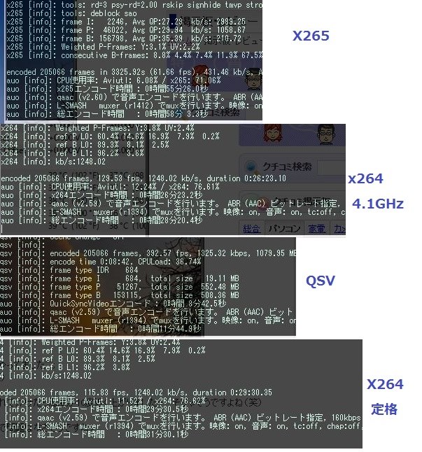 動画変換エンコテスト結果』 クチコミ掲示板 - 価格.com