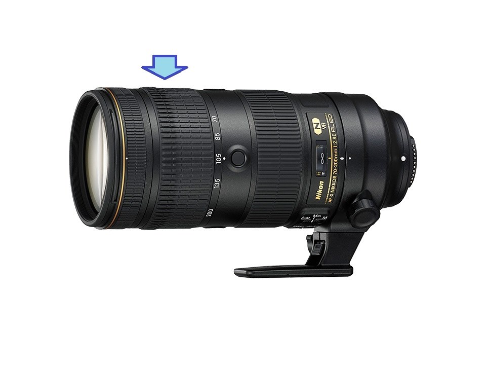 スームリングの位置』 ニコン AF-S NIKKOR 70-200mm f/2.8E FL ED VR