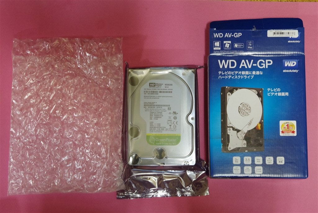 Western Digital HDD 2TB WD AV-GP TV録画 オーディオ ビデオ 3.5