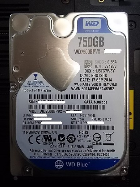 東芝 MQ02ABD100H [1TB 9.5mm]投稿画像・動画 - 価格.com
