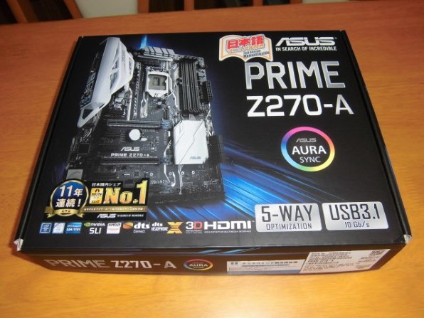 i7-7700K, ASUS PRIME Z270-A, Memory 64GB