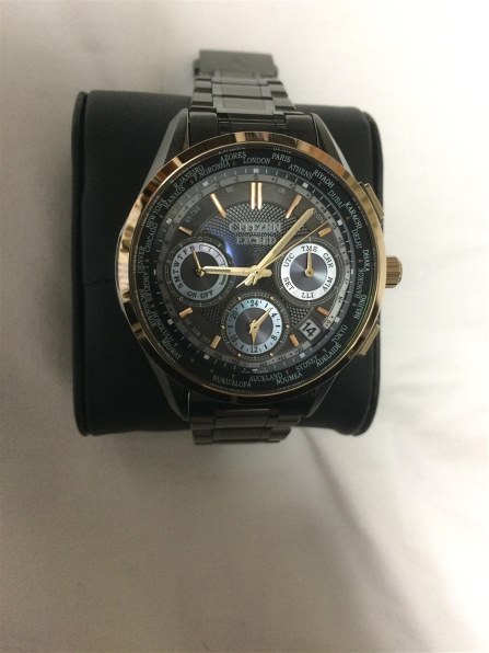 【動作品】シチズン　エコドライブ　EXCEEDエクシード　ソーラー・電波 腕時計 シチズン エクシード エコ・ドライブ電波時計 F900 限定モデル