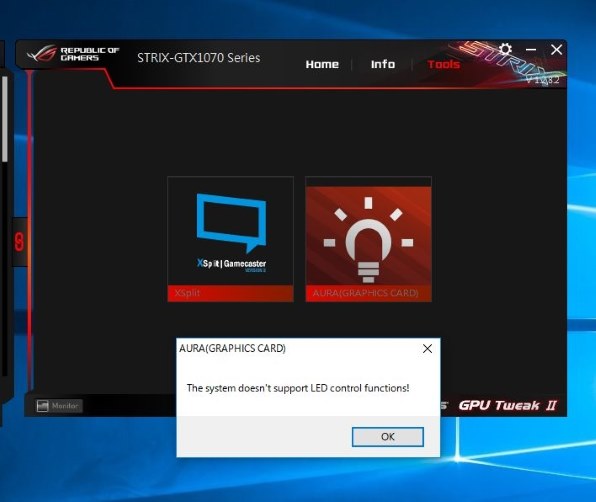 LEDで白に光らせると？』 ASUS ROG STRIX-GTX1070-8G-GAMING