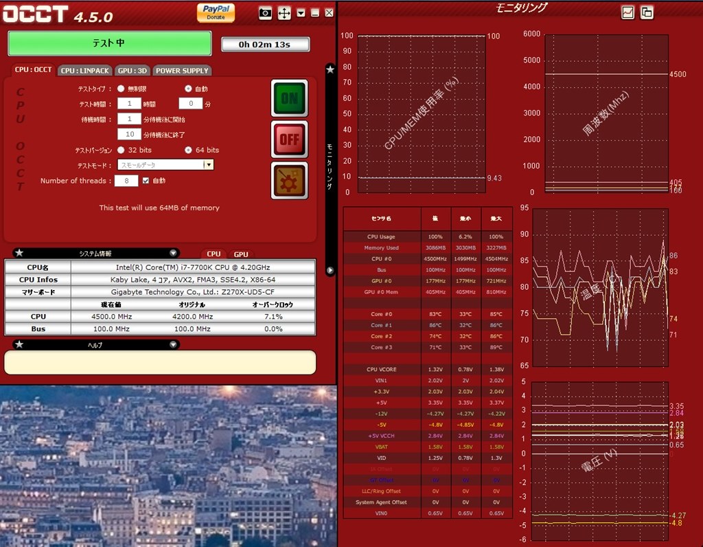 CPUの温度が高い』 インテル Core i7 7700K BOX のクチコミ掲示板