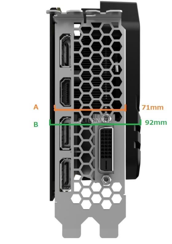 厚み』 Palit Microsystems NE51060S15J9-1060J (GeForce GTX1060 6GB 