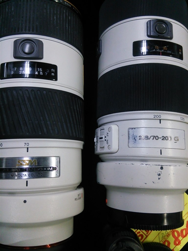 ミノルタ ソニー AF 70-200mmF2.8G (D) SSM 白レンズ - almanafaz.com