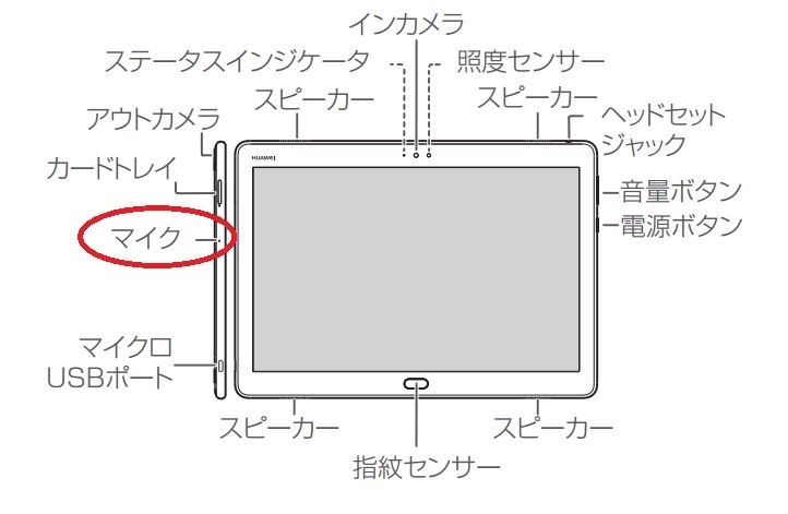 仕様にはマイクの記述がありませんが Huawei Mediapad M3 Lite 10 Wi Fiモデル のクチコミ掲示板 価格 Com