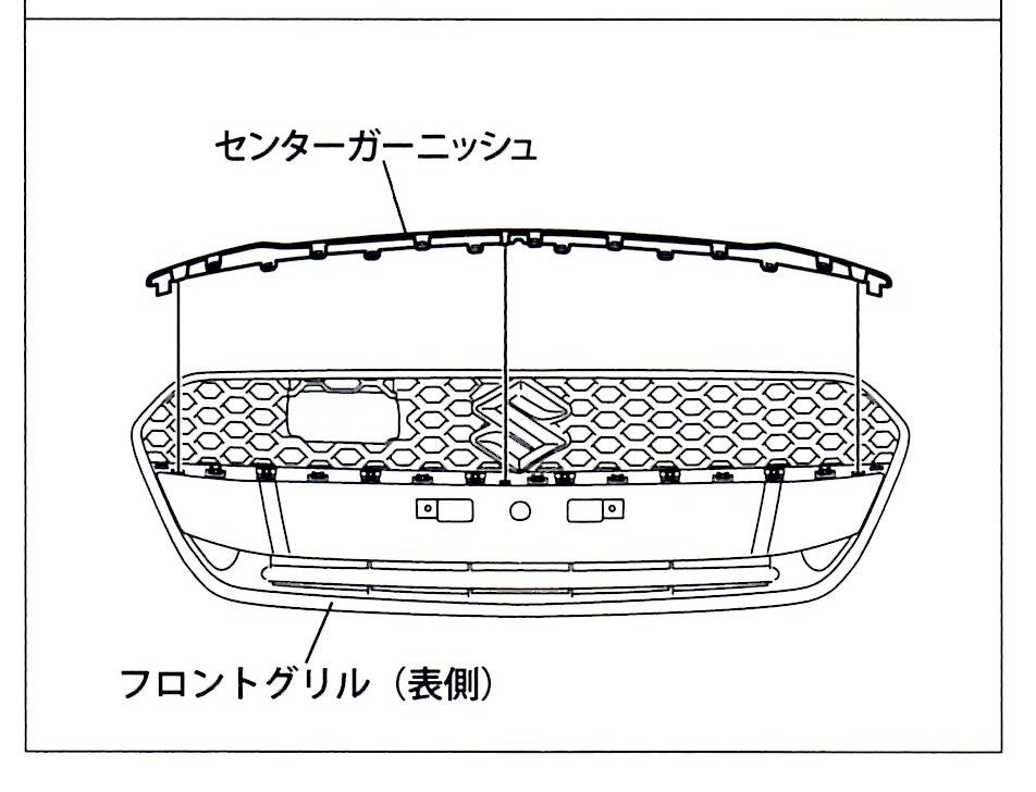 センターガーニッシュ交換は、プロに任せましょう（笑』 スズキ
