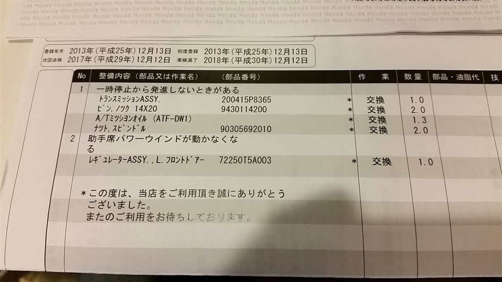 トランスミッション２回目の交換 ホンダ フィット ハイブリッド 13年モデル のクチコミ掲示板 価格 Com