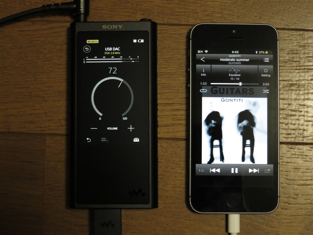 iPhoneのDAC使用について』 SONY NW-ZX300 [64GB] のクチコミ掲示板