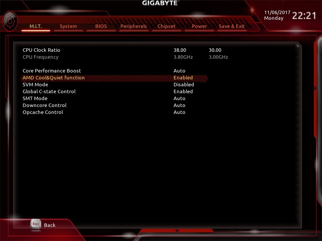 クロック倍率や電圧が可変になってくれません。』 GIGABYTE AORUS GA