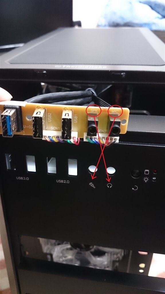 スピーカー端子とマイク端子が逆 Thermaltake Versa H26 のクチコミ掲示板 価格 Com