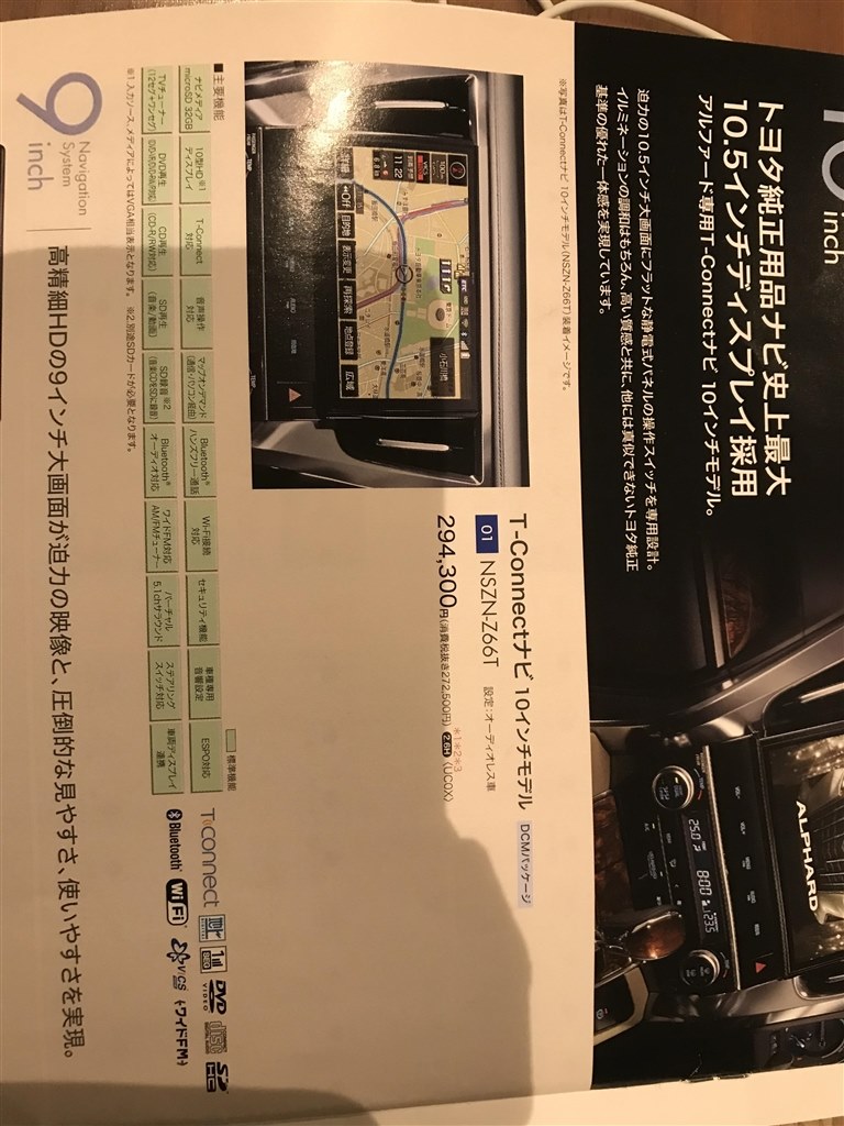 パナソニックCN-1FD （ナビはどうしますか？？』 トヨタ アルファード 