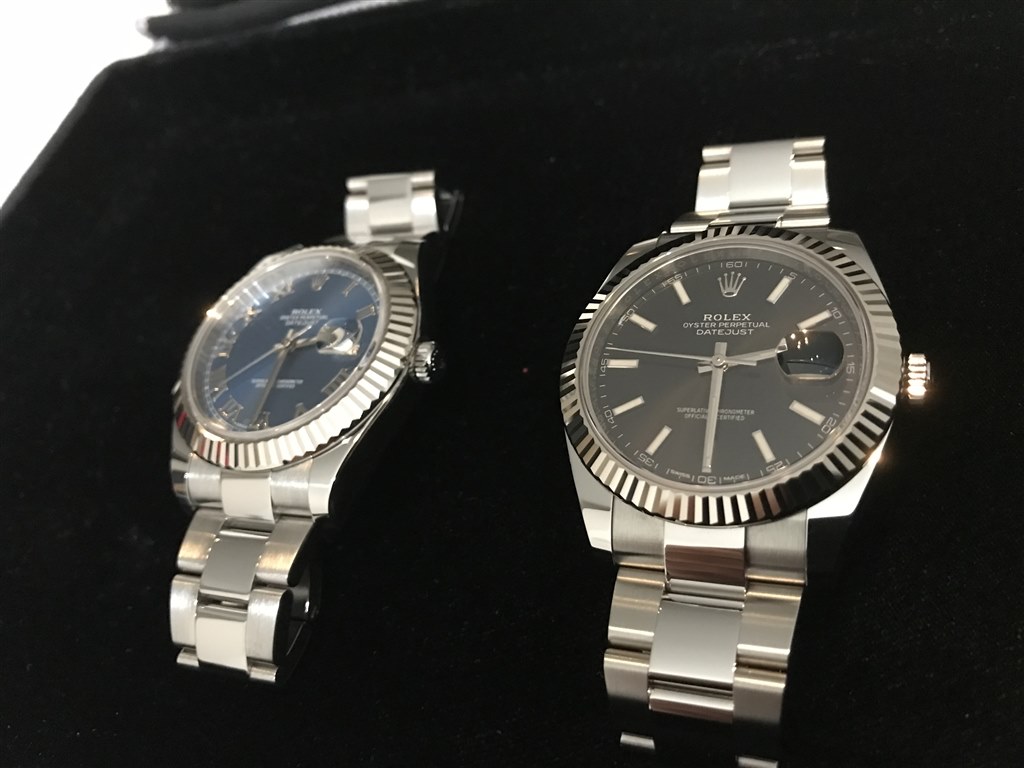 デイトジャスト41とデイトジャスト2フルーテッドベゼル ロレックス デイトジャスト オイスターブレスレット ブラック のクチコミ掲示板 価格 Com