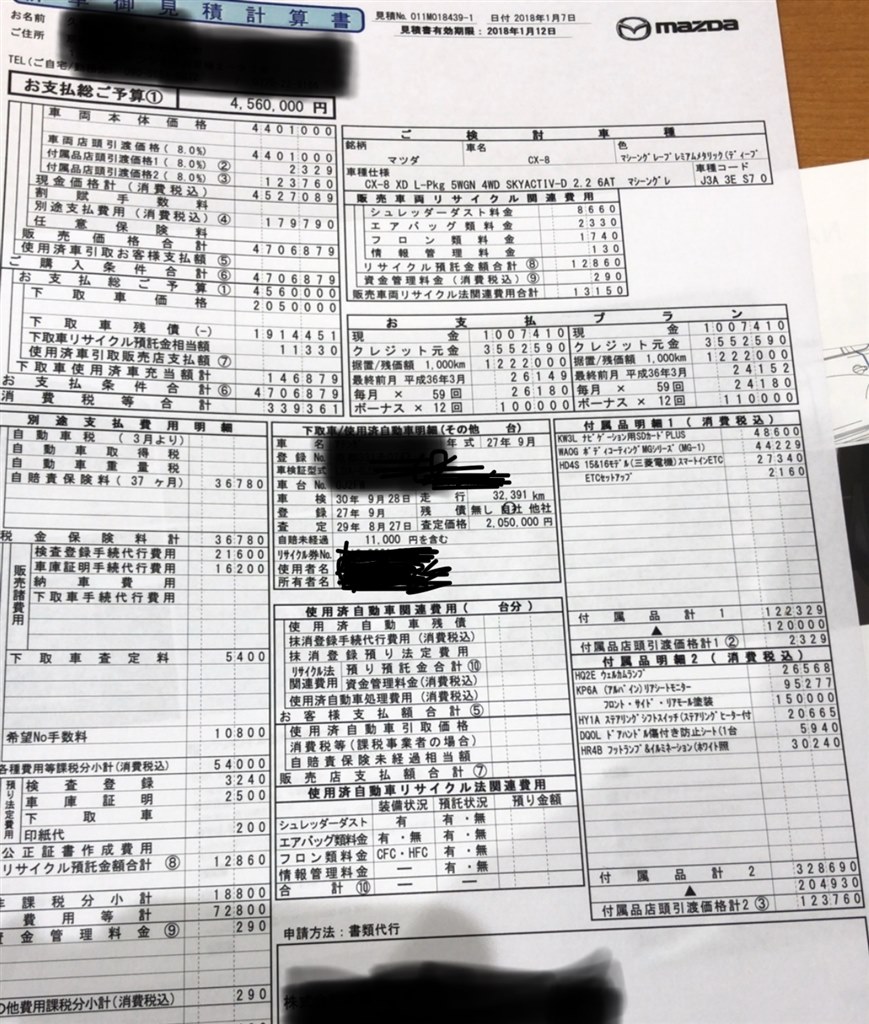 質問ですが マツダ Cx 8 17年モデル のクチコミ掲示板 価格 Com