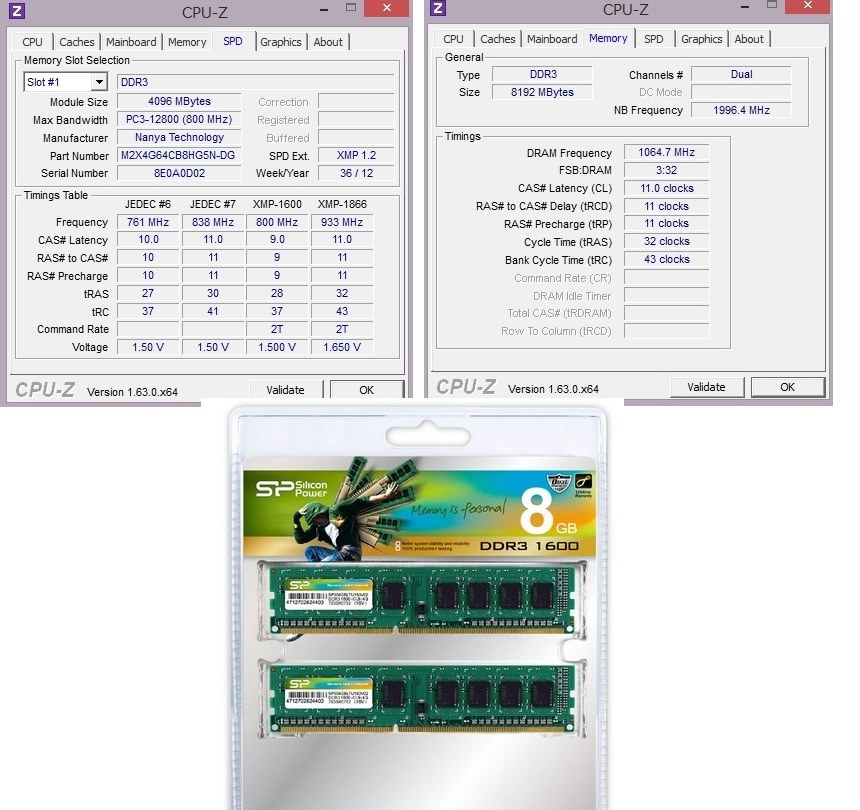 XMPどおりの認識にならない。』 Corsair CMD16GX3M4A2400C11 [DDR3 PC3 