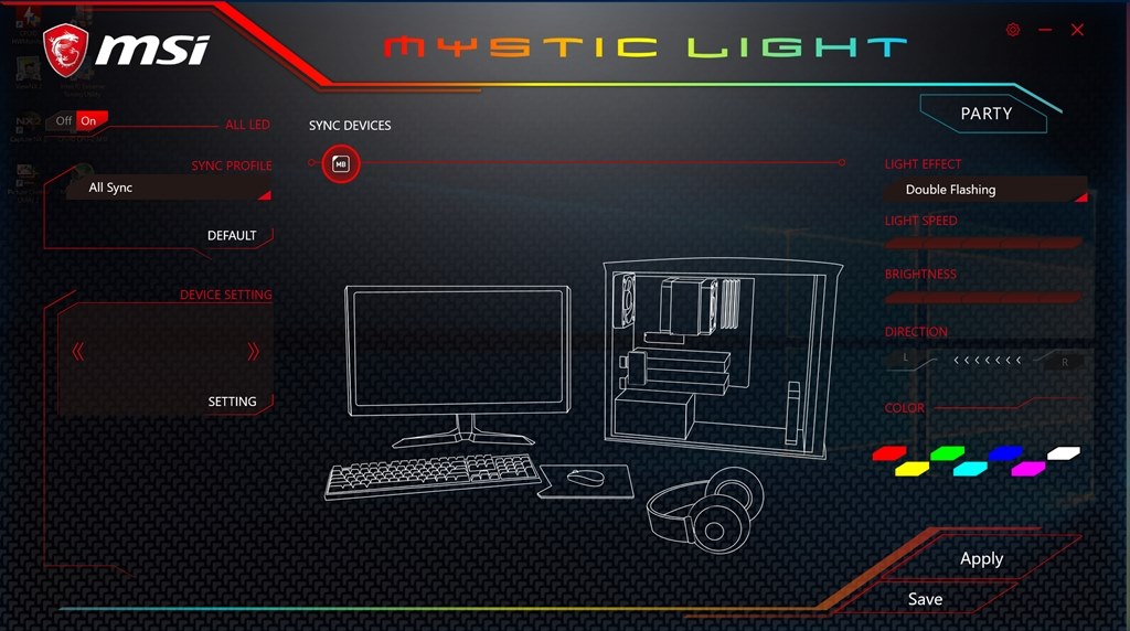 msi mystic オファー light rgb テープ