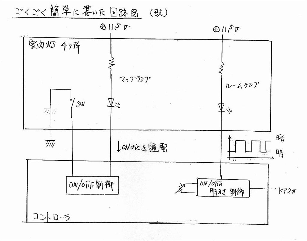 イメージカタログ 愛されし者 ルーム ランプ 増設 配線