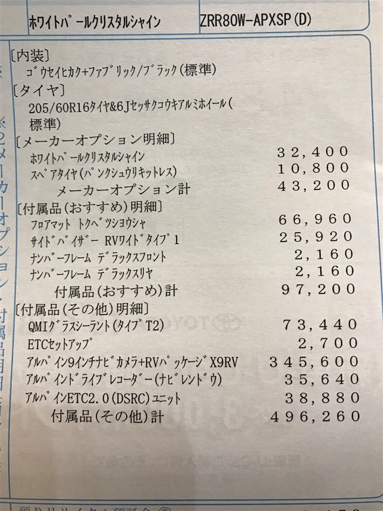 ノア ガソリン車 Si W B見積もり トヨタ ノア のクチコミ掲示板 価格 Com