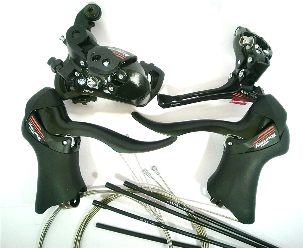 SHIMANO シマノ ST-A070 STIレバー 左右セット 2×7S - パーツ