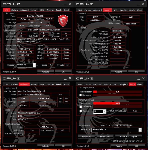 MSI Z370M MORTAR Intel Core i7-9700Fセット MSI Z370M MORTAR 価格