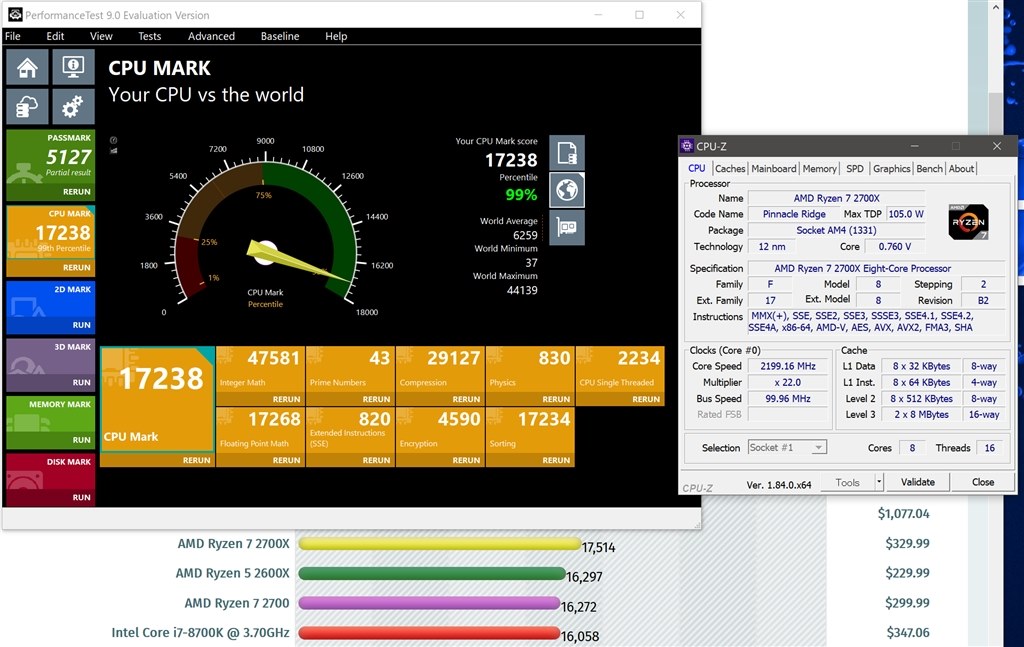 定格ベンチ報告(続編)』 AMD Ryzen 7 2700X BOX のクチコミ掲示板