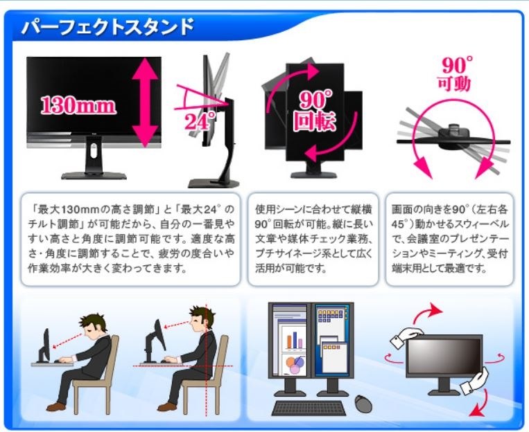 角度調整について』 iiyama ProLite XUB2790HS XUB2790HS-B1 [27インチ