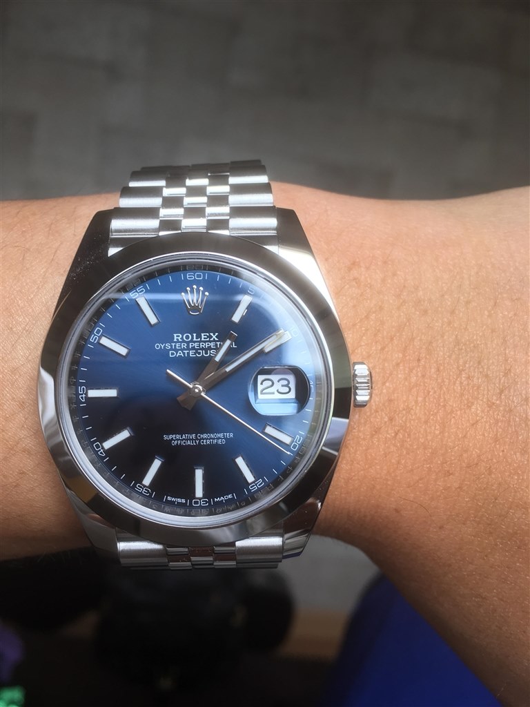 ジュビリーブレスが良いです ロレックス デイトジャスト ジュビリーブレスレット ブルー のクチコミ掲示板 価格 Com