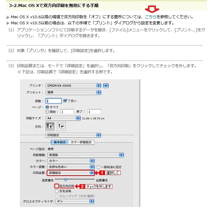 両方向印刷