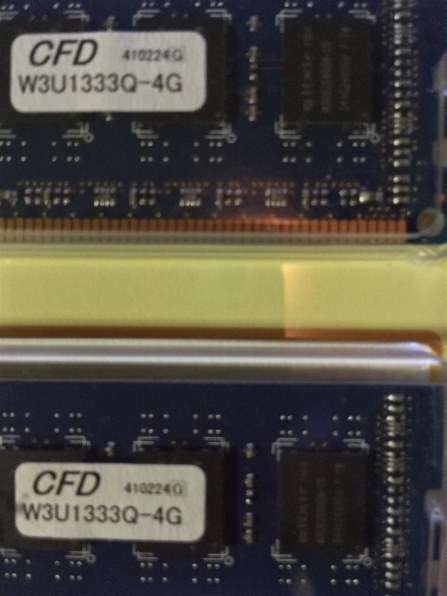 CFD W3U1333Q-1G (DDR3 PC3-10600 1GB 2枚組)投稿画像・動画 - 価格.com