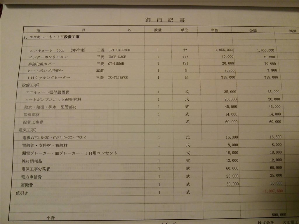 太陽光とihエコキュートの見積もりは適正でしょうか クチコミ掲示板 価格 Com