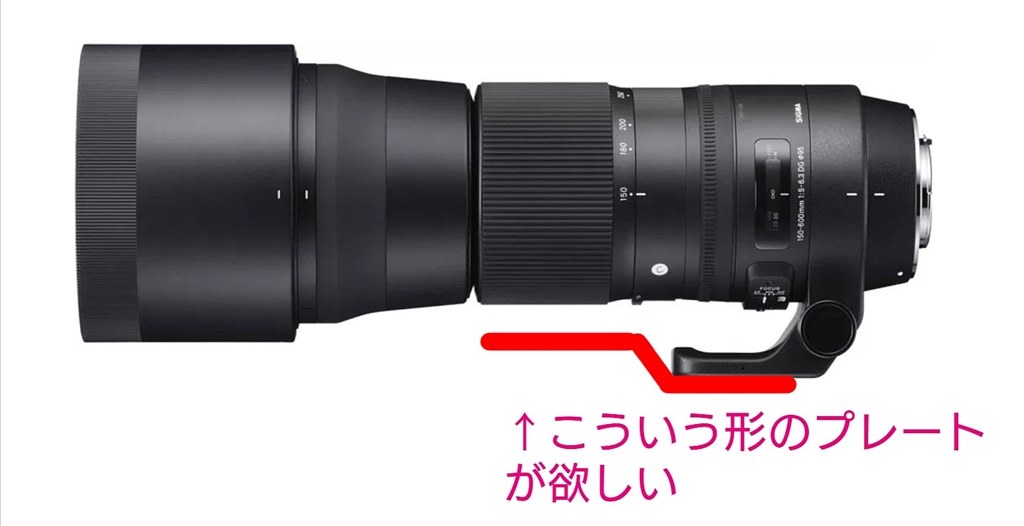 三脚座について』 シグマ 150-600mm F5-6.3 DG OS HSM Contemporary ...