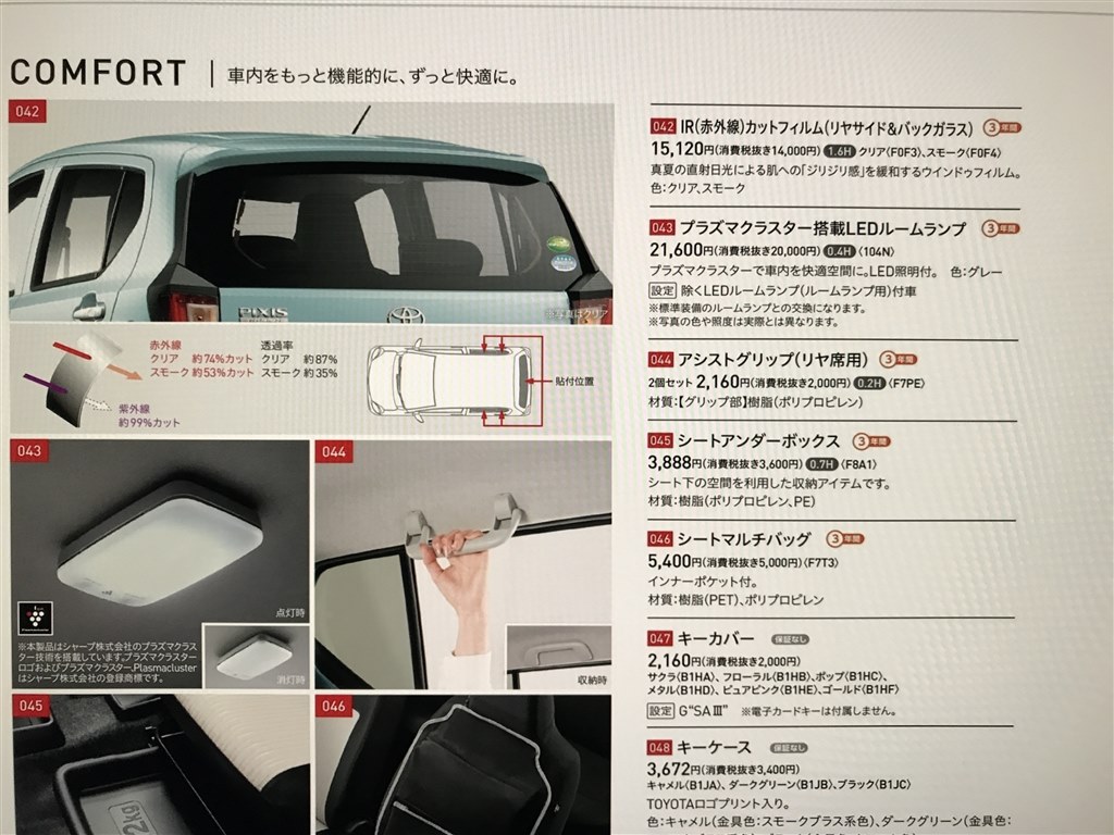 ディーラーオプションのカーフィルムについて トヨタ ピクシス エポック 17年モデル のクチコミ掲示板 価格 Com