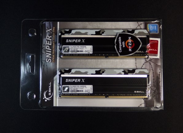 G.Skill F4-3400C16D-16GSXW [DDR4 PC4-27200 8GB 2枚組]のクチコミ