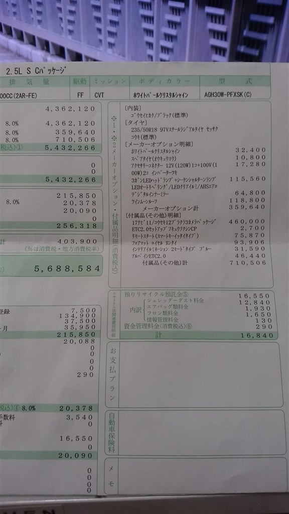 希望ナンバーにしましたか トヨタ アルファード 15年モデル のクチコミ掲示板 価格 Com