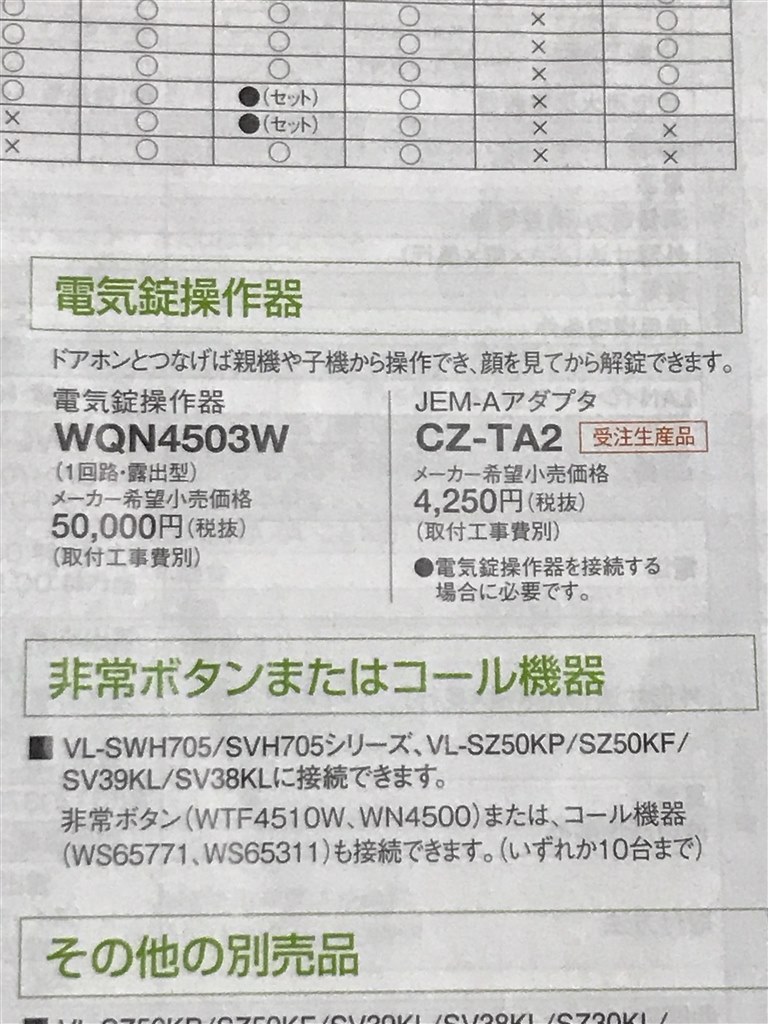 パナソニック(Panasonic) 電気錠操作器 1回路 露出型 WQN4503W - 3