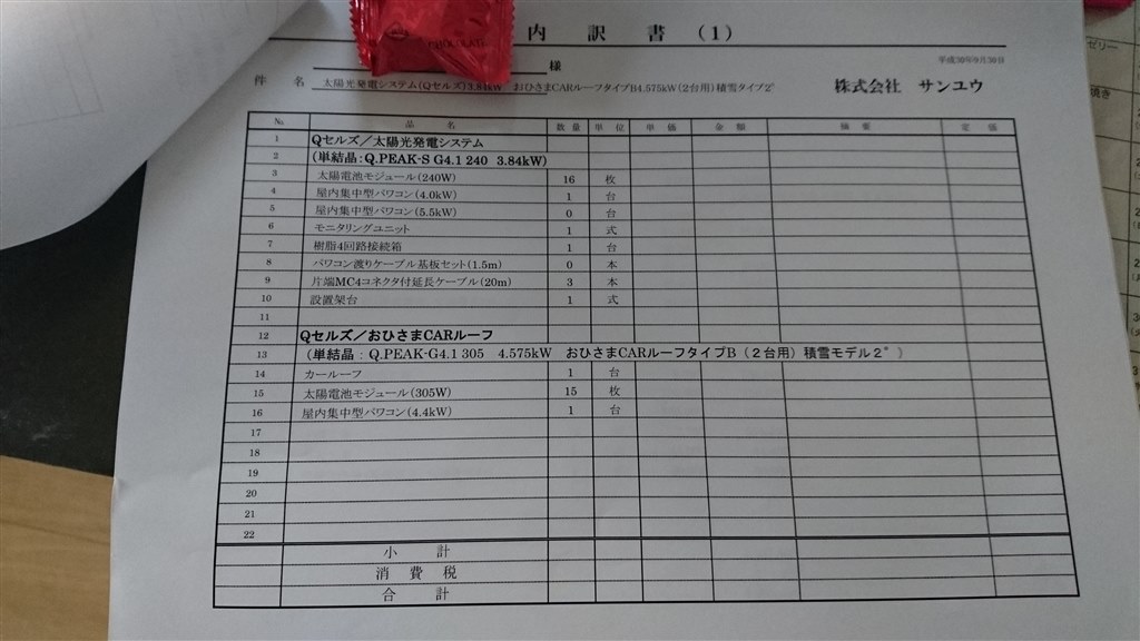 太陽光発電システム＋αの見積もりについて』 クチコミ掲示板 - 価格.com