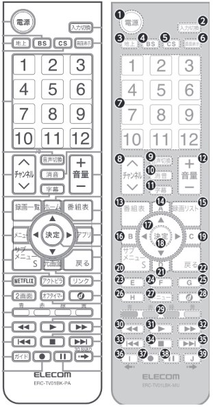 エレコム ERC-TV01BK-PA 価格比較 - 価格.com