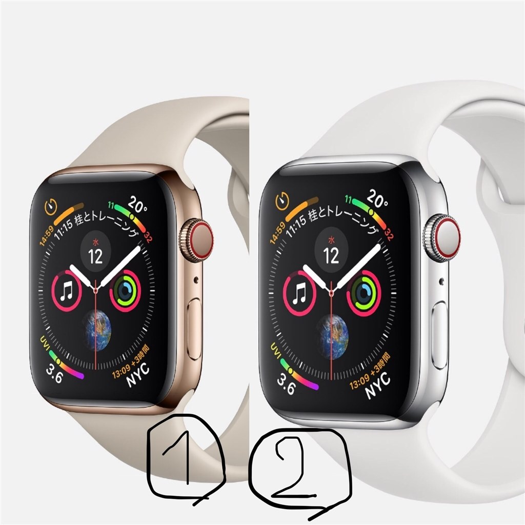 ゴールド、シルバー』 Apple Apple Watch Series 4 GPSモデル 44mm スポーツバンド のクチコミ掲示板 - 価格.com